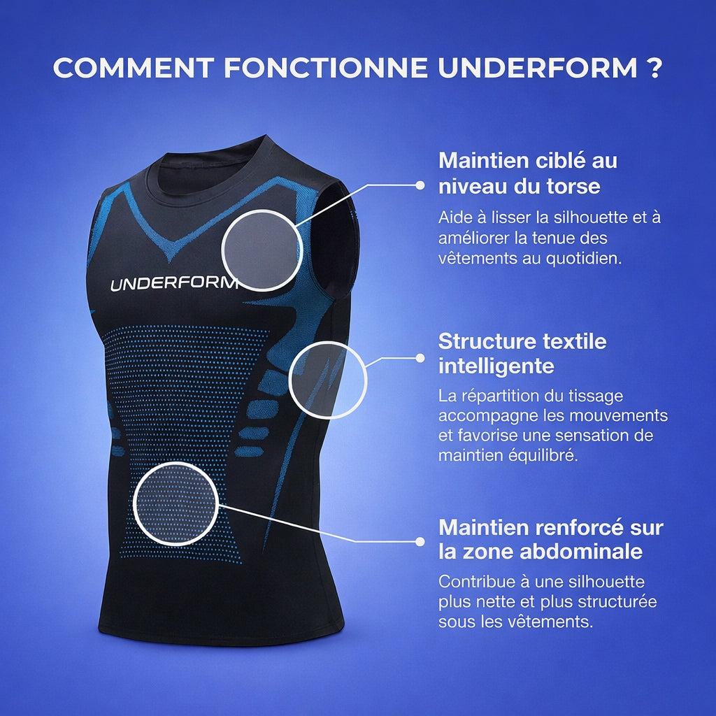 Underform® 2.0 | Améliore ta posture, affine ta silhouette, change ton allure